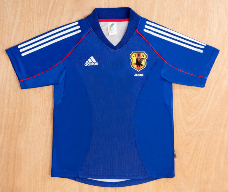 2002 Mens Japan home blue Retro soccer Jersey