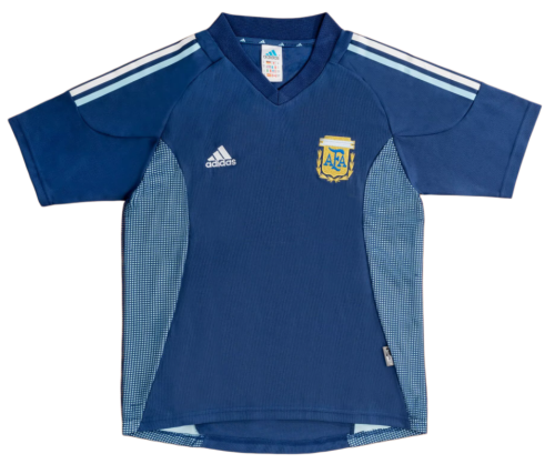 2002 Argentina Retro away blue Soccer Jersey