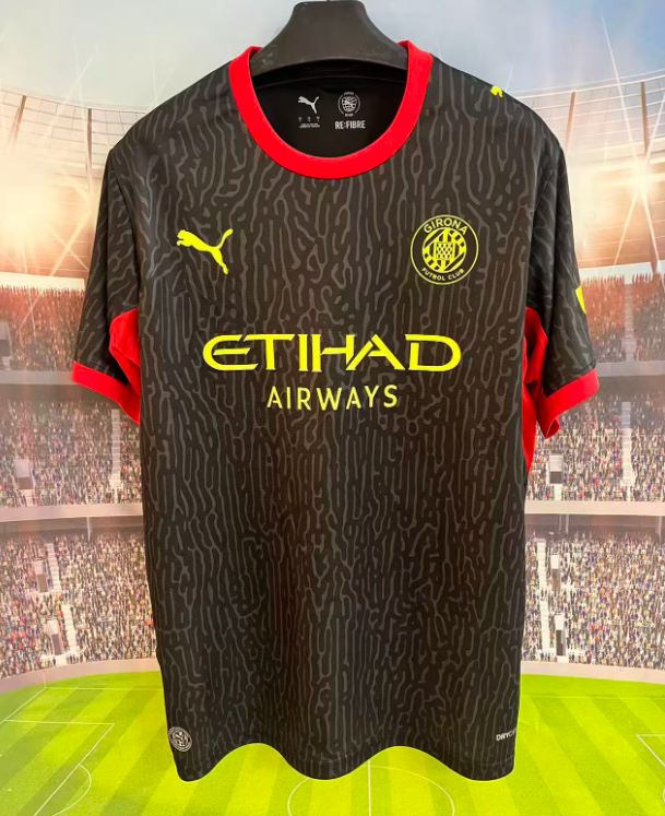 2026-27 Mens Girona away black soccer Jersey