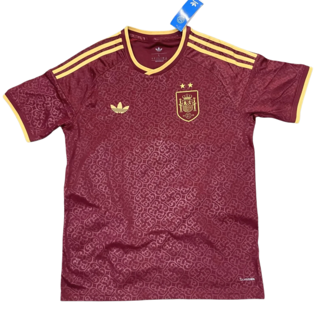 2026-27 Spain third Away burgundy soccer Jersey（Have two star ⭐⭐）
