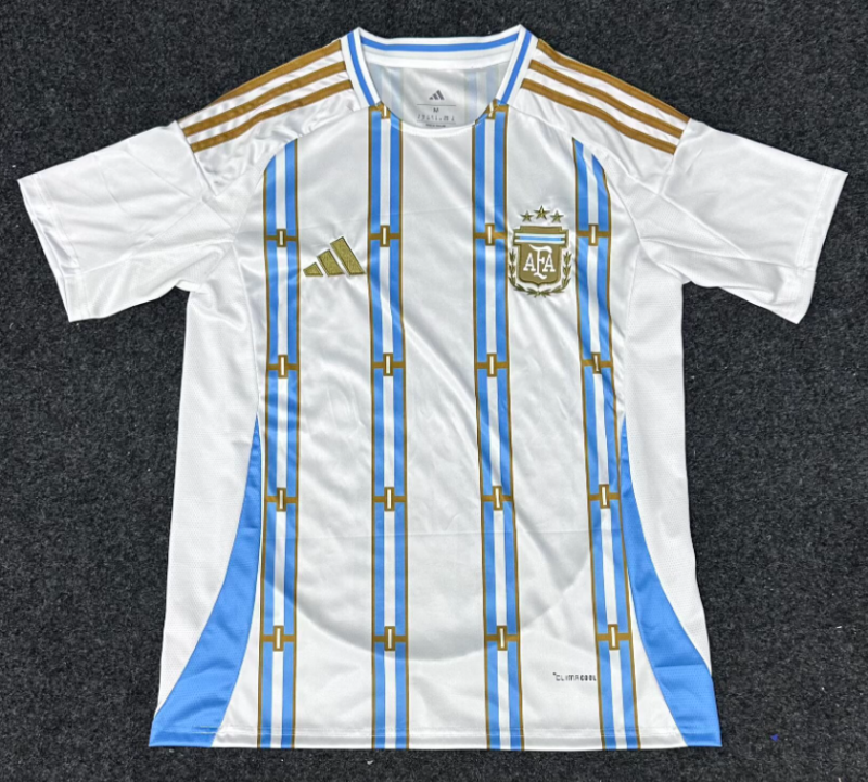 2026-27 Argentina White Special Edition Training shirts (金边)