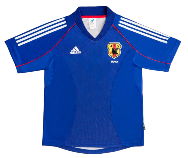 2002 Mens Japan home blue Retro soccer Jersey