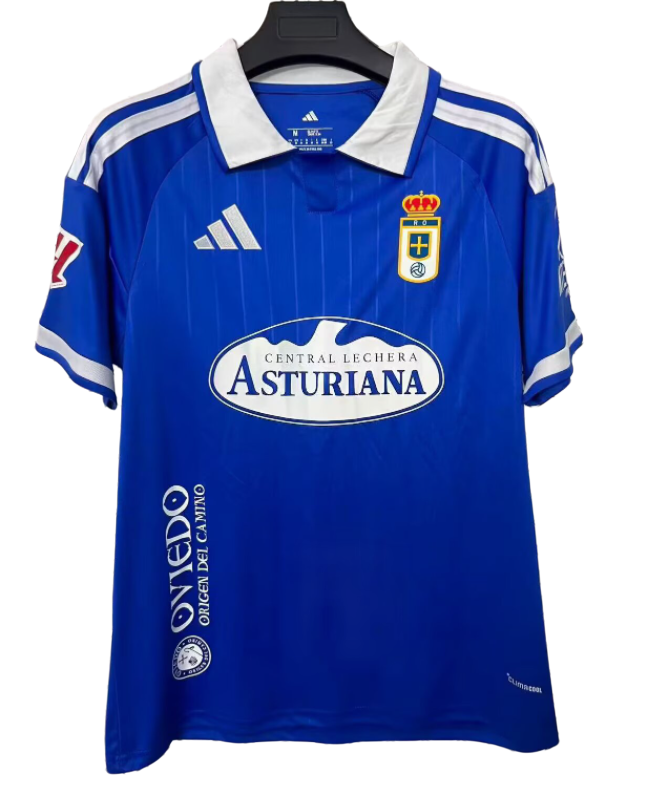 2026-27 Real Oviedo home blue Polo Fans Soccer Jersey