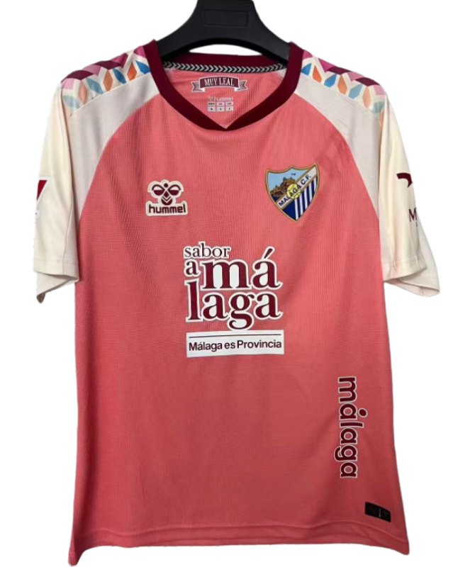 2026-27 Mens Malaga away pink Fans Soccer Jersey