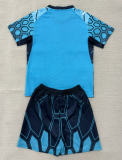 2026-27 Kids Marseille goalkeeper blue soccer jersey