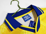 1995 Colombia Home Retro yellow Soccer Jersey