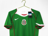 2004 Mens Mexico home green Retro Soccer Jersey