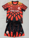 2026-27 Kids Marseille goalkeeper orange soccer jersey