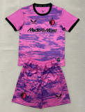 2026-27 Kids Feyenoord pink goalkeeper Soccer Jersey