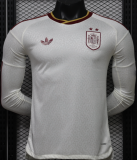 2026-27 Mens Spain away Player version Long Sleeve soccer Jersey (Have two star ⭐⭐）