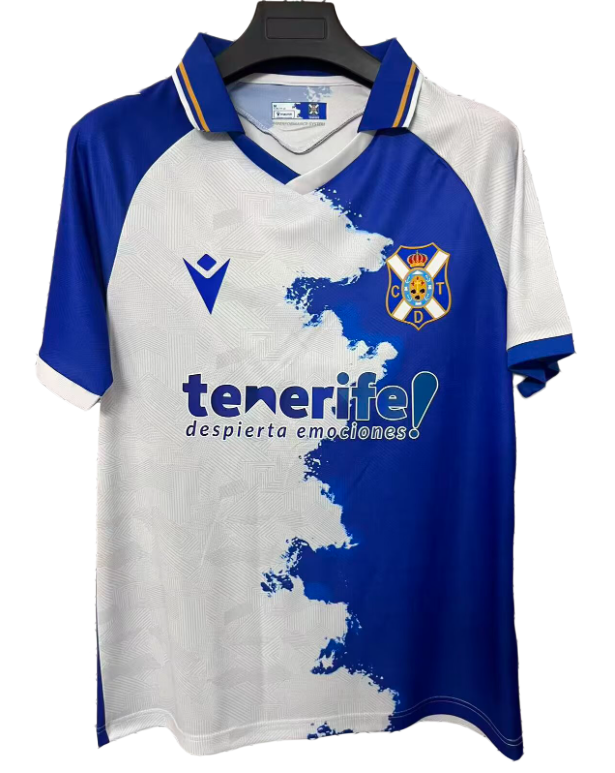 2026-27 Mens CD Tenerife home blue white Soccer Jersey