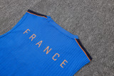 2026-27 Mens France Blue vest Player version Short training suit
