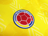 1995 Colombia Home Retro yellow Soccer Jersey