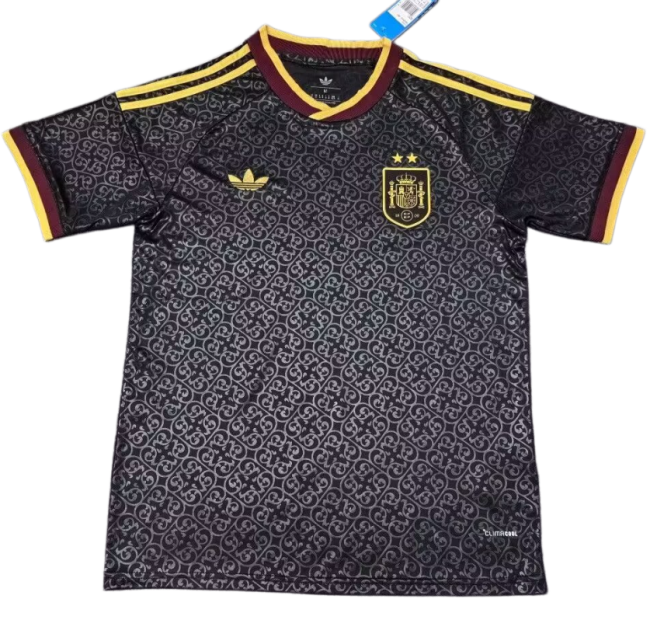 2026-27 Spain black soccer Jersey（Have two star ⭐⭐）
