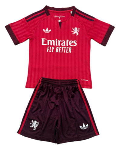 2026-27 KIDS Lyon away red Soccer Jersey