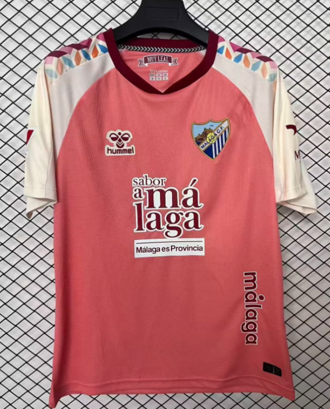 2026-27 Mens Malaga away pink Fans Soccer Jersey