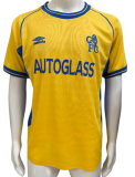 2000-02 Mens Chelsea Retro yellow soccer Jersey