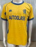 2000-02 Mens Chelsea Retro yellow soccer Jersey