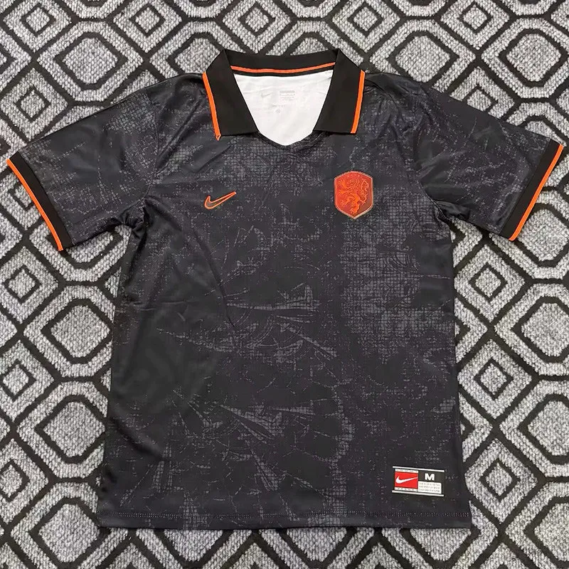 2026-27 Mens Netherlands Black Casual Edition Fans Training shirts