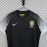 2010 Brazil Black GoalKeeper Retro Soccer Jersey