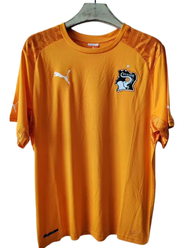 2014 Ivory Coast Home yellow Retro Soccer Jersey