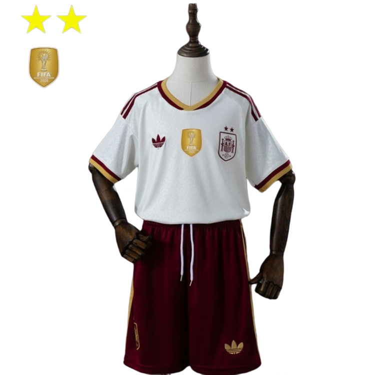 2026-27 kids Spain away soccer jersey (Have two star ⭐⭐）