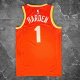 2026 Cleveland Cavaliers HARDEN #1 Orange City Edition Top Quality Hot Pressing NBA Jersey