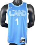 2025 Cleveland Cavaliers HARDEN #1 Light blue City Edition Top Quality Hot Pressing NBA Jersey