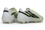 adidas F50 Hyperfast Elite Laceless FG white green Soccer Shoes