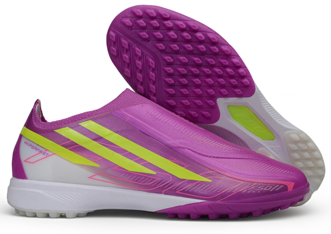 adidas adidas F50 Hyperfast Elite Laceless Purple pink Soccer Shoes