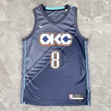 2026 OKC Thunder WILLIAMS #8 Gray City Edition Top Quality Hot Pressing NBA Jersey