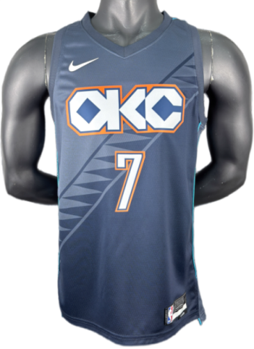 2026 OKC Thunder HOLMGREN #7 Gray City Edition Top Quality Hot Pressing NBA Jersey