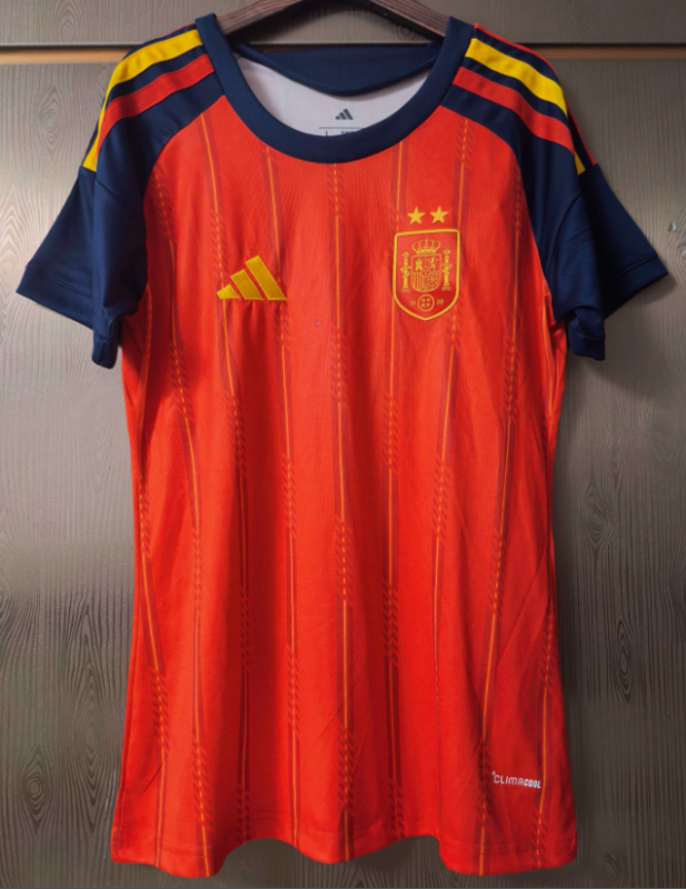 2026-27 Women Spain home soccer Jersey (Have two star ⭐⭐）