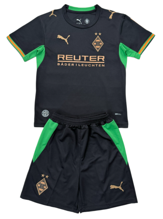 2026-27 KIDS Monchengladbach away black Soccer Jersey