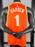 2026 Cleveland Cavaliers HARDEN #1 Orange City Edition Top Quality Hot Pressing NBA Jersey