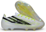 adidas F50 Hyperfast Elite Laceless FG white green Soccer Shoes