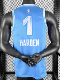 2025 Cleveland Cavaliers HARDEN #1 Light blue City Edition Top Quality Hot Pressing NBA Jersey