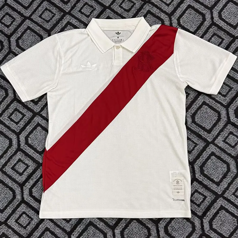 2026 River Plate 125 Commemorative Edition Polo Soccer Jersey