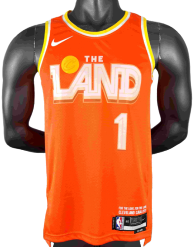 2026 Cleveland Cavaliers HARDEN #1 Orange City Edition Top Quality Hot Pressing NBA Jersey