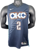 2026 OKC Thunder GILGEOUS-ALEXANDER #2 Gray City Edition Top Quality Hot Pressing NBA Jersey