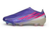 adidas F50 Hyperfast Elite Laceless FG Purple Soccer Shoes