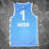 2025 Cleveland Cavaliers HARDEN #1 Light blue City Edition Top Quality Hot Pressing NBA Jersey