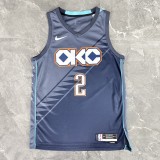 2026 OKC Thunder GILGEOUS-ALEXANDER #2 Gray City Edition Top Quality Hot Pressing NBA Jersey