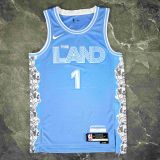 2025 Cleveland Cavaliers HARDEN #1 Light blue City Edition Top Quality Hot Pressing NBA Jersey