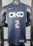2026 OKC Thunder GILGEOUS-ALEXANDER #2 Gray City Edition Top Quality Hot Pressing NBA Jersey