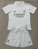 2026-27 Kids Real Madrid white 125th Anniversary Soccer Jersey