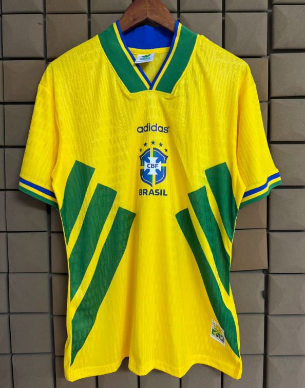 1994 Brazil Retro yellow soccer Jersey