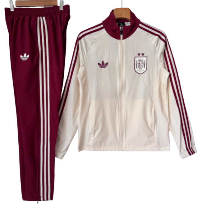 2026-27 Spain beige Windbreaker suit (have two star ⭐⭐)