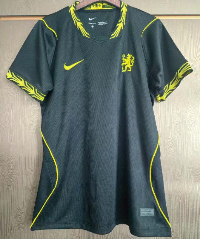 2026-27  Women Chelsea away black  Soccer Jersey