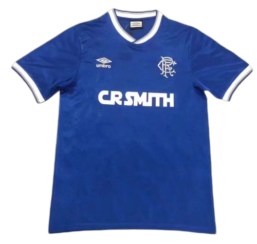 1984-86 Mens Rangers home Retro Soccer Jersey